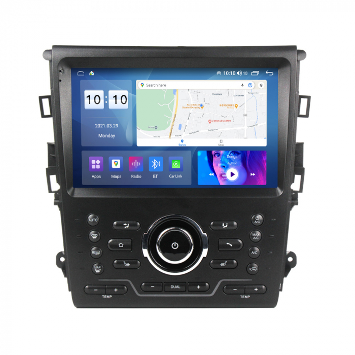 Navigatie dedicata Ford Mondeo 2014-2019 black, 12GB RAM 256GB ROM, Android 13, Rezolutie 2K, Display QLED, 9", DSP, Carplay, Android Auto, Internet, Youtube, Waze, Wi Fi, USB [3]