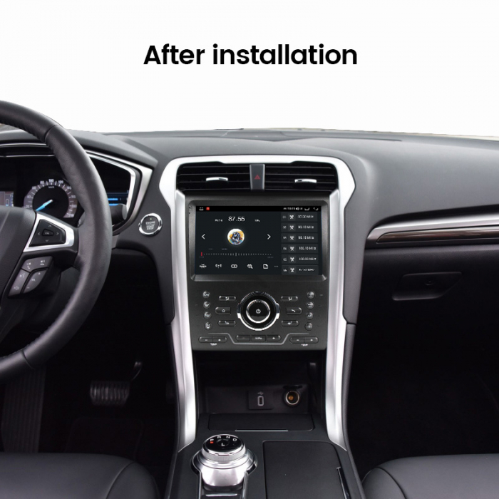 Navigatie dedicata Ford Mondeo 2014-2019 black, 12GB RAM 256GB ROM, Android 13, Rezolutie 2K, Display QLED, 9", DSP, Carplay, Android Auto, Internet, Youtube, Waze, Wi Fi, USB [5]