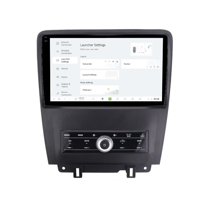 Navigatie dedicata Ford Mustang 2009-2014, DUDU3, 4GB RAM 64GB ROM, Octacore, Platforma 8581, Android, Display QLED 9", DSP, Carplay&AndroidAuto [5]