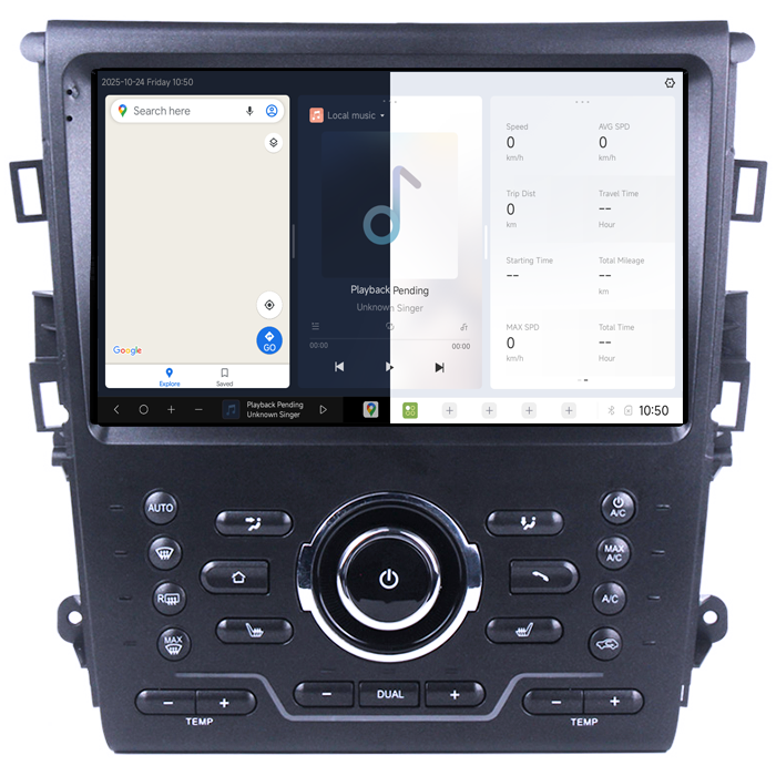 Navigatie dedicata Ford Mondeo 2014-2019, DUDU3, 4GB RAM 64GB ROM, Octacore, Platforma 8581, Android, Display QLED 9", DSP, Carplay&AndroidAuto 2 [5]