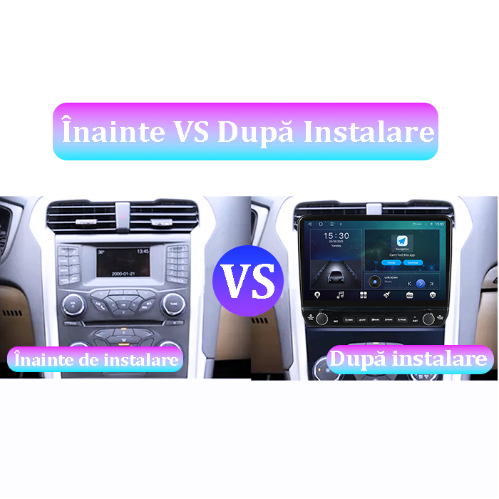 Navigatie dedicata Ford Mondeo 2014-2019 Tesla cu butoane rotative model 2024, 4GB RAM 64GB ROM, Procesor Quadcore, Android 14, Display QLED 10", DSP, Carplay&Android Auto [5]