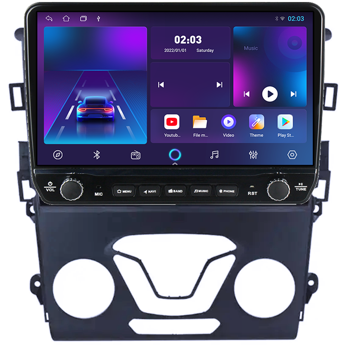 Navigatie dedicata Ford Mondeo 2014-2019 Tesla cu butoane rotative model 2024, 4GB RAM 64GB ROM, Procesor Quadcore, Android 14, Display QLED 10", DSP, Carplay&Android Auto [4]