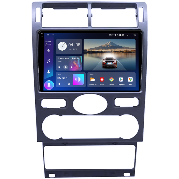 Navigatie dedicata Ford Mondeo 3 2000-2007, 12GB RAM 256GB ROM, Android 13, Rezolutie 2K, Display QLED, 9", DSP, Carplay, Android Auto, Internet, Youtube, Waze [2]