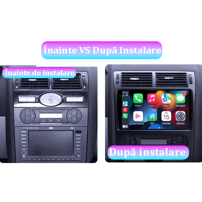 Navigatie dedicata Ford Mondeo 3 2000-2007, 12GB RAM 256GB ROM, Android 13, Rezolutie 2K, Display QLED, 9", DSP, Carplay, Android Auto, Internet, Youtube, Waze [5]