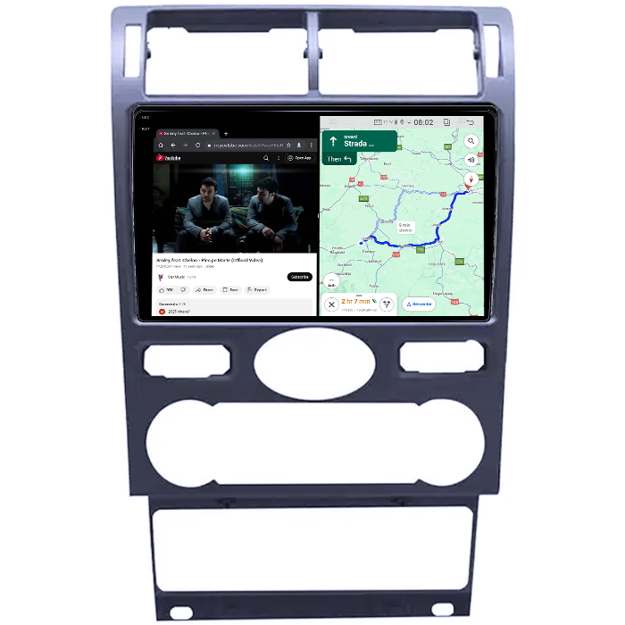 Navigatie dedicata Ford Mondeo 3 2000-2007, 4GB RAM 32GB ROM, Octacore, Android 14, Display QLED  9", DSP, Carplay&Android Auto, SIM 4G, Bluetooth, Ventilator Activ [4]