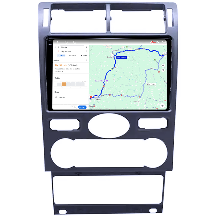 Navigatie dedicata Ford Mondeo 3 2000-2007, 4GB RAM 64GB ROM, Octacore, Android 14, Display QLED 1K 9", Carplay&Android Auto, SIM 4G, Ventilator Activ [5]