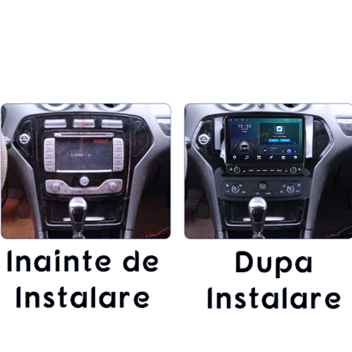 Navigatie dedicata Ford Mondeo 2006-2010 Tesla cu butoane rotative model 2024, 4GB RAM 64GB ROM, Procesor Quadcore, Android 14, Display QLED 10", DSP, Carplay&Android Auto [4]