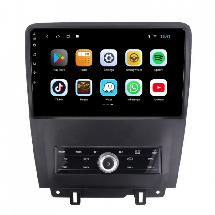 Navigatie dedicata Ford Mustang 2009-2014, 4GB RAM 64GB ROM, Octacore, Android 14, Display QLED 10", DSP, Carplay&Android Auto, SIM 4G, Ventilator Activ [1]