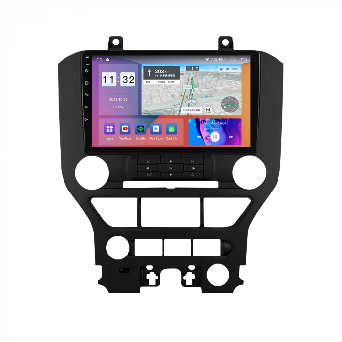 Navigatie dedicata Ford Mustang 2014-2021, 4GB RAM 64GB ROM, Octacore, Android 13, Display QLED 9", DSP, Carplay, Android Auto, Internet, Youtube, Waze, WIFI, Bluetooth [3]