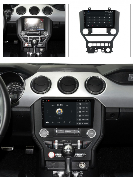 Navigatie dedicata Ford Mustang 2014-2021, 4GB RAM 64GB ROM, Octacore, Android 13, Display QLED 9", DSP, Carplay, Android Auto, Internet, Youtube, Waze, WIFI, Bluetooth [8]