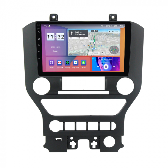 Navigatie dedicata Ford Mustang 2014-2021, 4GB RAM 64GB ROM, Octacore, Android 13, Display QLED 9", DSP, Carplay, Android Auto, Internet, Youtube, Waze, WIFI, Bluetooth [2]