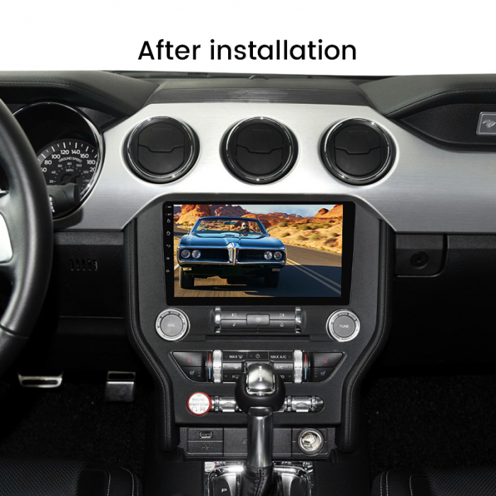 Navigatie dedicata Ford Mustang 2014-2021, 4GB RAM 64GB ROM, Octacore, Android 13, Display QLED 9", DSP, Carplay, Android Auto, Internet, Youtube, Waze, WIFI, Bluetooth [7]
