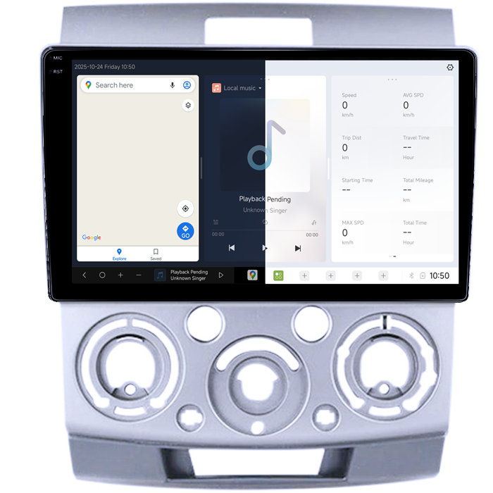 Navigatie dedicata Ford Ranger 2006-2011, DUDU3, 4GB RAM 64GB ROM, Octacore, Platforma 8581, Android, Display QLED 9", DSP, Carplay&AndroidAuto [2]