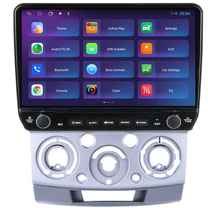 Navigatie dedicata Ford Ranger 2006-2011 Tesla cu butoane rotative model 2024, 4GB RAM 64GB ROM, Procesor Quadcore, Android 14, Display QLED 10", DSP, Carplay&Android Auto [4]