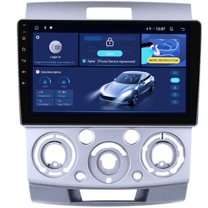 Navigatie dedicata Ford Ranger 2006-2011, 8GB RAM 128GB ROM, Octacore, Platforma TS18, Android 13, Display QLED 9”, Suporta camera 360º, DSP, Carplay&Android Auto, SIM 4G, Ventilator Activ [2]