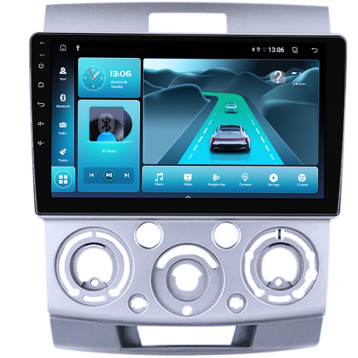 Navigatie dedicata Ford Ranger 2006-2011, 8GB RAM 128GB ROM, Octacore, Platforma TS18, Android 13, Display QLED 9”, Suporta camera 360º, DSP, Carplay&Android Auto, SIM 4G, Ventilator Activ [3]