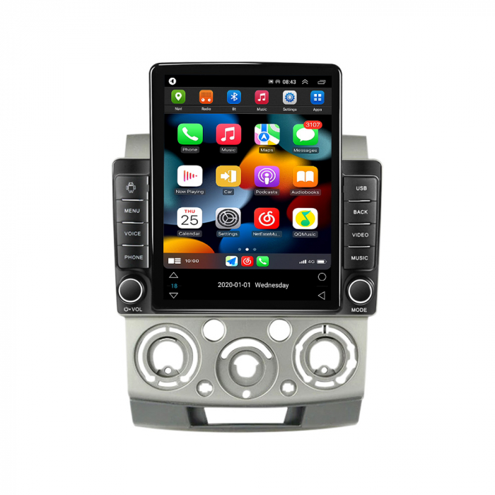 Navigatie dedicata Ford Ranger 2006-2011 ,Tesla Style, ANDROID 13,Carplay&Android Auto, 10 inch , 8+128GB, Internet, Aplicatii, Waze, Gps [2]