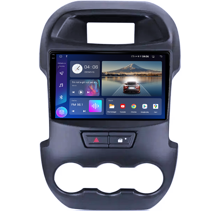 Navigatie dedicata Ford Ranger 2011-2016, 4GB RAM 64GB ROM, Quadcore, Android 14, Display QLED 1K 9", DSP, Carplay&Android Auto, Suport camere AHD [3]