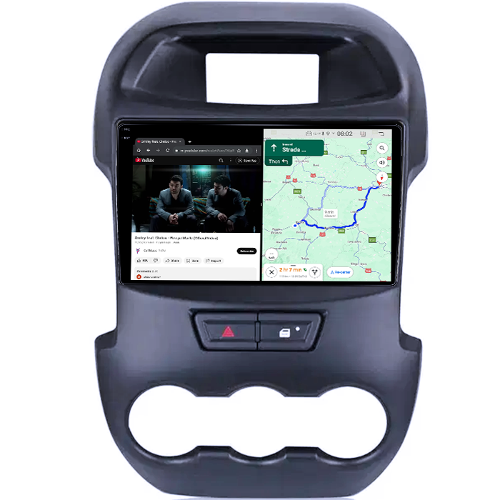 Navigatie dedicata Ford Ranger 2011-2016, 4GB RAM 64GB ROM, Quadcore, Android 14, Display QLED 1K 9", DSP, Carplay&Android Auto, Suport camere AHD [5]