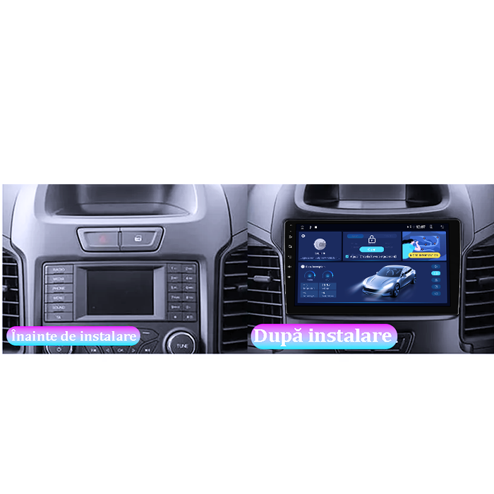 Navigatie dedicata Ford Ranger 2011-2016, 8GB RAM 128GB ROM, Octacore, Platforma TS18, Android 13, Display QLED 9”, Suporta camera 360º, DSP, Carplay&Android Auto, SIM 4G, Ventilator Activ [3]