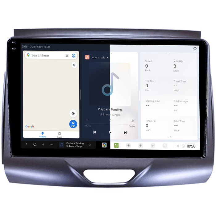 Navigatie dedicata Ford Ranger 2015-2020, DUDU3, 4GB RAM 64GB ROM, Octacore, Platforma 8581, Android, Display QLED 9", DSP, Carplay&AndroidAuto [2]