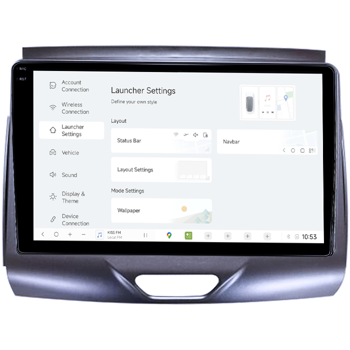 Navigatie dedicata Ford Ranger 2015-2020, DUDU3, 4GB RAM 64GB ROM, Octacore, Platforma 8581, Android, Display QLED 9", DSP, Carplay&AndroidAuto [5]