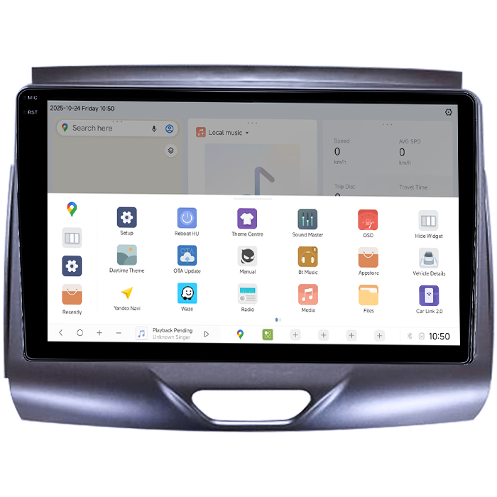 Navigatie dedicata Ford Ranger 2015-2020, DUDU3, 4GB RAM 64GB ROM, Octacore, Platforma 8581, Android, Display QLED 9", DSP, Carplay&AndroidAuto [3]