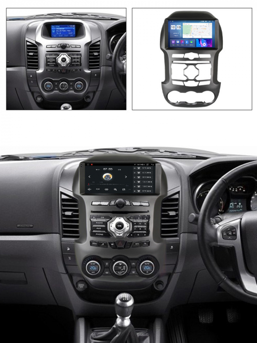 Navigatie dedicata Ford Ranger 2012-2014, 12GB RAM 256GB ROM, Android 13, Rezolutie 2K, Display QLED, 9", DSP, Carplay, Android Auto, Internet, Youtube, Waze, Wi Fi, USB [8]