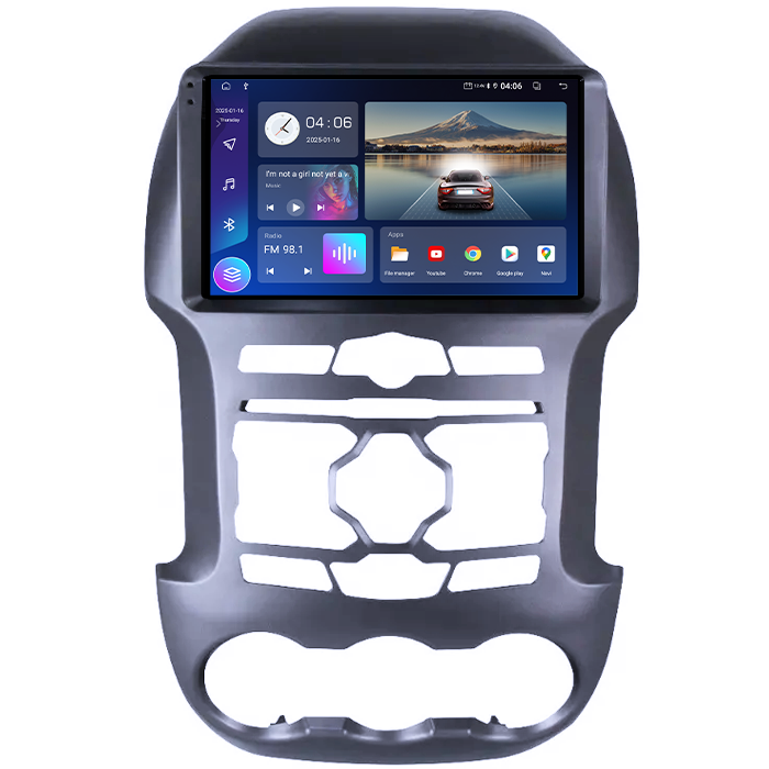 Navigatie dedicata Ford Ranger 2012-2014, 4GB RAM 64GB ROM, Quadcore, Android 14, Display QLED 1K 9", DSP, Carplay&Android Auto, Suport camere AHD [3]