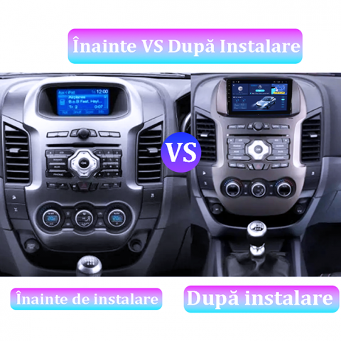 Navigatie dedicata Ford Ranger 2012-2014, 4GB RAM 64GB ROM, Quadcore, Android 14, Display QLED 1K 9", DSP, Carplay&Android Auto, Suport camere AHD [4]