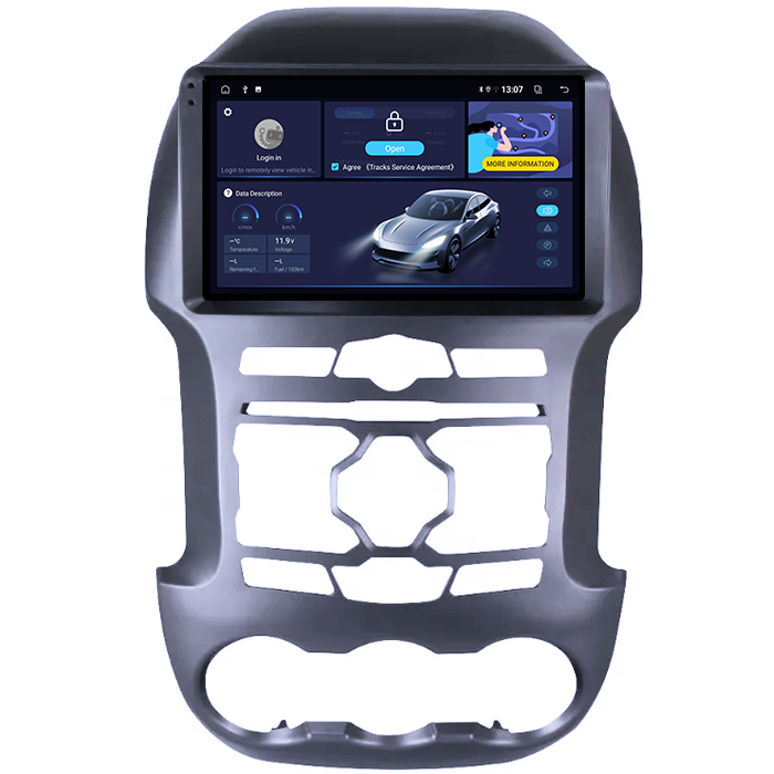 Navigatie dedicata Ford Ranger 2012-2014, 8GB RAM 128GB ROM, Octacore, Platforma TS18, Android 13, Display QLED 9”, Suporta camera 360º, DSP, Carplay&Android Auto, SIM 4G, Ventilator Activ [2]