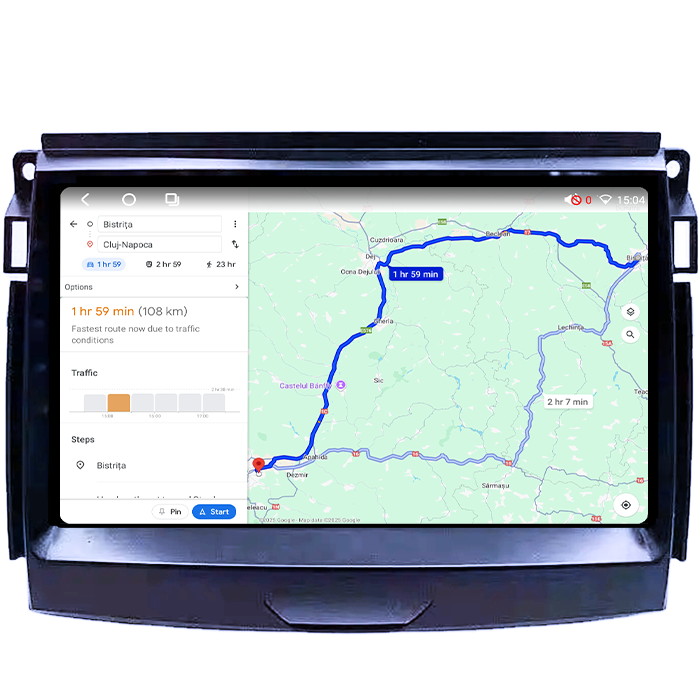 Navigatie dedicata Ford Ranger 2015-2020, 4GB RAM 64GB ROM, Octacore, Android 14, Display QLED 1K 9", Carplay&Android Auto, SIM 4G, Ventilator Activ [4]