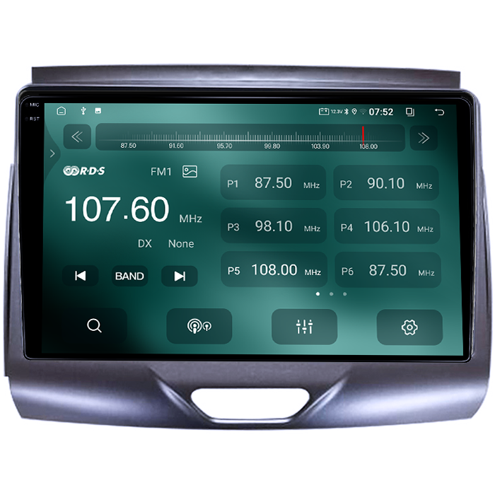 Navigatie dedicata Ford Ranger 2015-2020, 4GB RAM 64GB ROM, Quadcore, Android 14, Display QLED 1K 9", DSP, Carplay&Android Auto, Suport camere AHD [2]