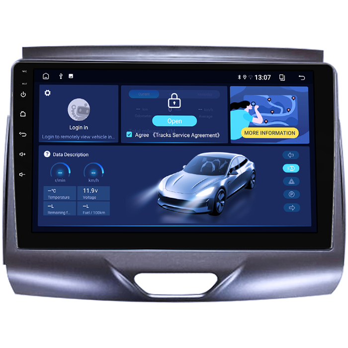 Navigatie dedicata Ford Ranger 2015-2020, 4GB RAM 32GB ROM, Octacore, Android 14, Display QLED 9", DSP, Carplay&Android Auto, SIM 4G, Bluetooth, Ventilator Activ [1]