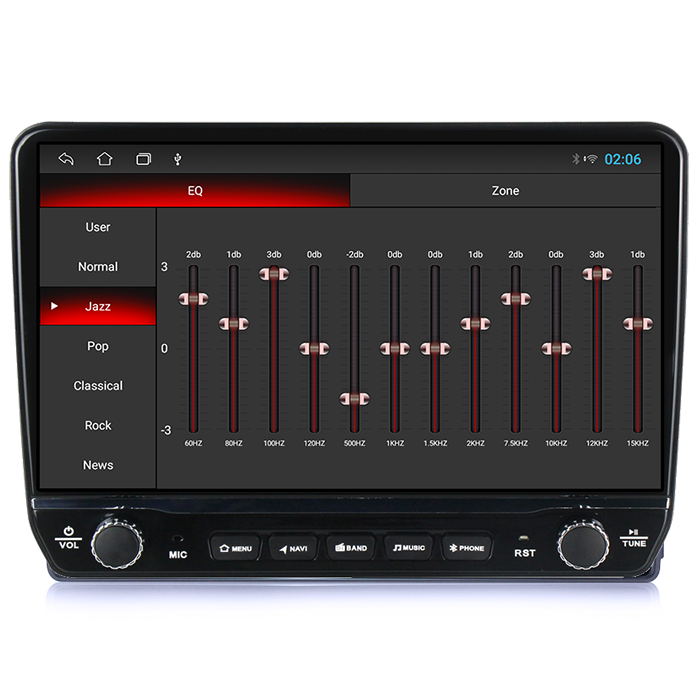 Navigatie dedicata Ford Transit (2000-2014) Tesla cu butoane rotative model 2024, 4GB RAM 64GB ROM, Procesor Quadcore, Android 14, Display QLED 10", DSP, Carplay&Android Auto [2]