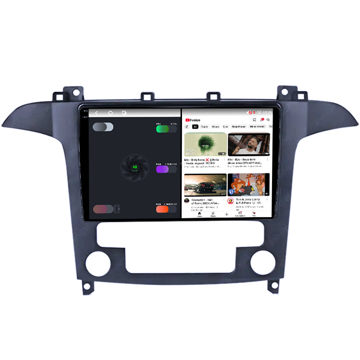 Navigatie dedicata Ford S-Max 2006-2015, 4GB RAM 64GB ROM, Octacore, Android 14, Display QLED 1K 9", Carplay&Android Auto, SIM 4G, Ventilator Activ [3]