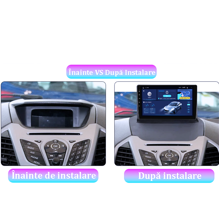 Navigatie dedicata Ford Ecosport 2013-2016 DUDU3, 4GB RAM 64GB ROM, Octacore, Platforma 8581, Android, Display QLED 9", DSP, Carplay&AndroidAuto [6]