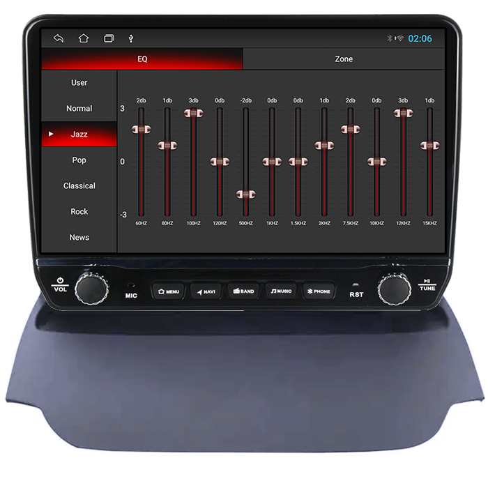Navigatie dedicata Ford Ecosport 2013-2016 Tesla cu butoane rotative model 2024, 4GB RAM 64GB ROM, Procesor Quadcore, Android 14, Display QLED 10", DSP, Carplay&Android Auto [2]