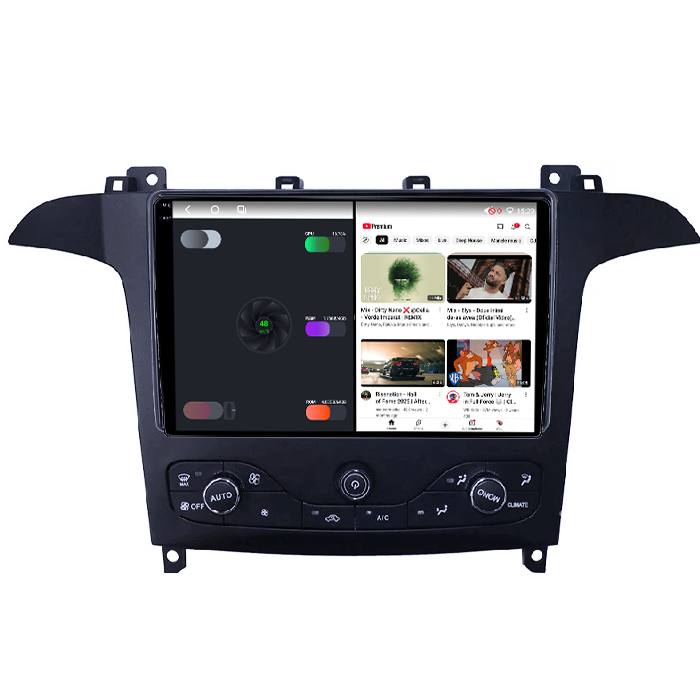 Navigatie dedicata Ford S-Max 2007-2008, 4GB RAM 64GB ROM, Octacore, Android 14, Display QLED 1K 9", Carplay&Android Auto, SIM 4G, Ventilator Activ [3]