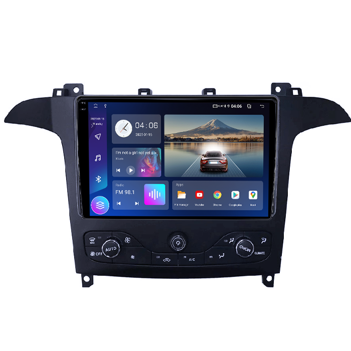 Navigatie dedicata Ford S-Max 2007-2008, 2GB RAM 32GB ROM, Quad Core, Display 9" IPS Full HD, Carplay&Android Auto, Android 14, Suport camere AHD [2]