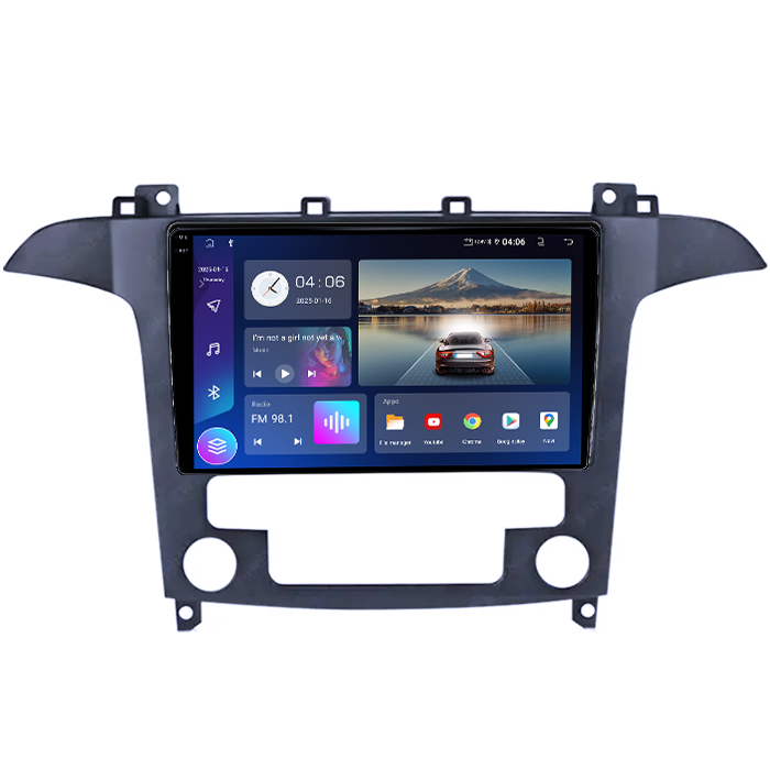 Navigatie dedicata Ford S-Max 2008-2010, 4GB RAM 64GB ROM, Quadcore, Android 14, Display QLED 1K 9", DSP, Carplay&Android Auto, Suport camere AHD [3]