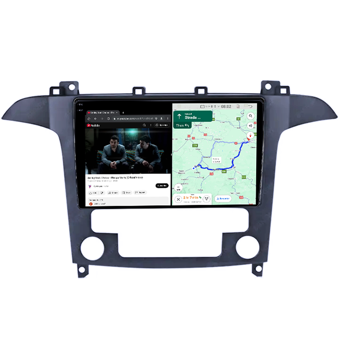 Navigatie dedicata Ford S-Max 2008-2010, 4GB RAM 64GB ROM, Quadcore, Android 14, Display QLED 1K 9", DSP, Carplay&Android Auto, Suport camere AHD [5]