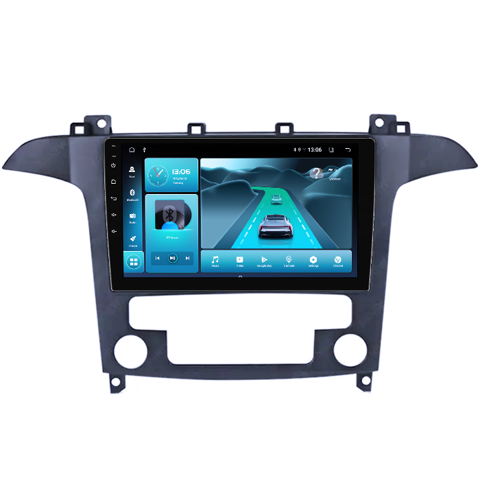 Navigatie dedicata Ford S-Max 2008-2010, 8GB RAM 128GB ROM, Octacore, Platforma TS18, Android 13, Display QLED 9”, Suporta camera 360º, DSP, Carplay&Android Auto, SIM 4G, Ventilator Activ [4]