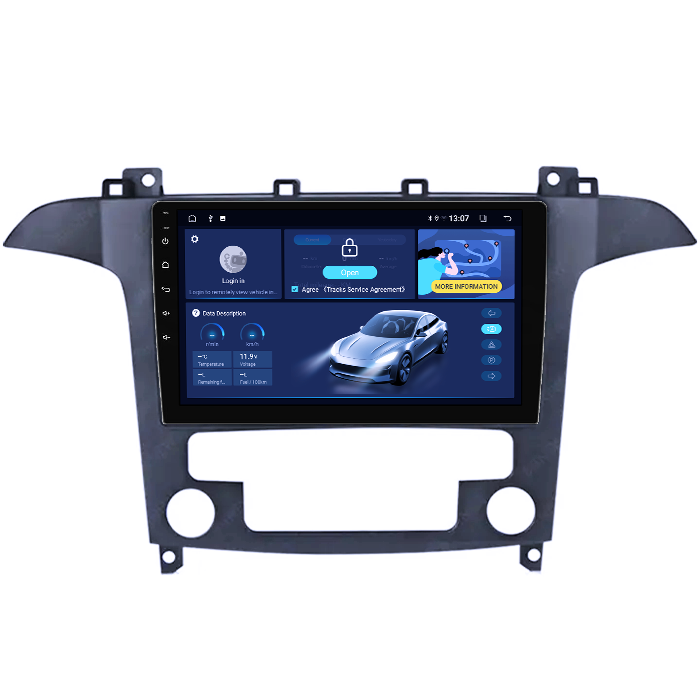 Navigatie dedicata Ford S-Max 2008-2010, 8GB RAM 128GB ROM, Octacore, Platforma TS18, Android 13, Display QLED 9”, Suporta camera 360º, DSP, Carplay&Android Auto, SIM 4G, Ventilator Activ [2]