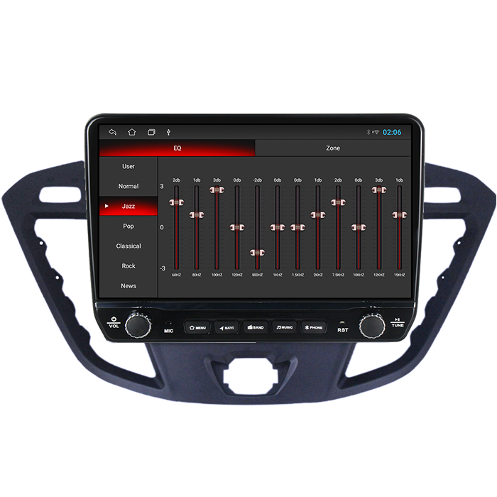 Navigatie dedicata Ford Transit 2013-2018Tesla cu butoane rotative model 2024, 4GB RAM 64GB ROM, Procesor Quadcore, Android 14, Display QLED 10", DSP, Carplay&Android Auto [2]