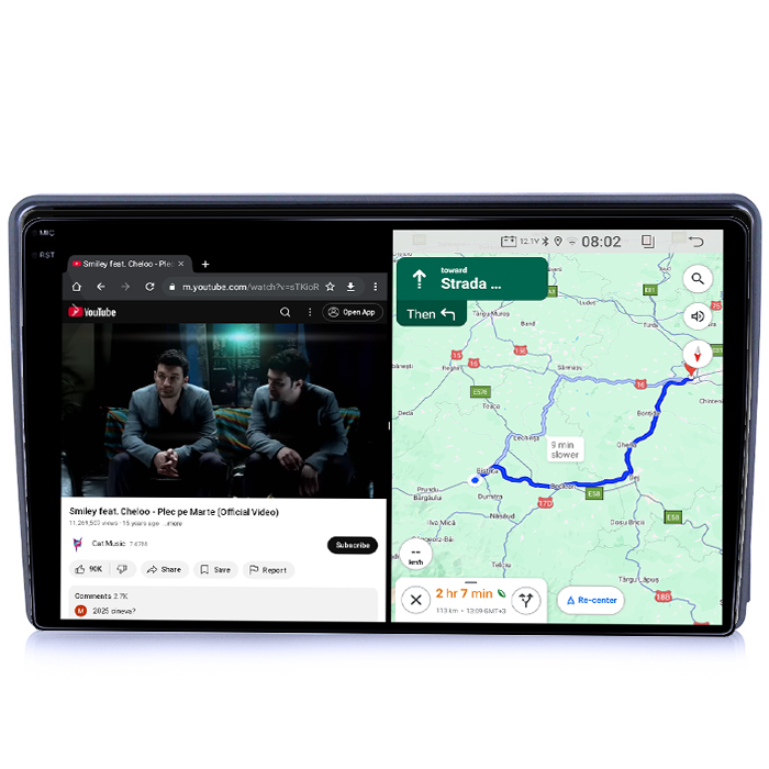 Navigatie dedicata Ford Transit 2002-2012, 4GB RAM 64GB ROM, Quadcore, Android 14, Display QLED 1K 9", DSP, Carplay&Android Auto, Suport camere AHD [5]