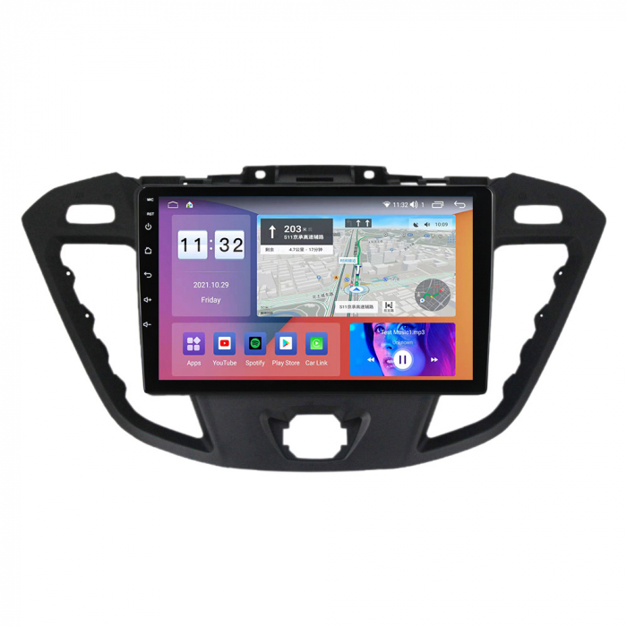 Navigatie dedicata Ford Transit 2013-2018, 8GB RAM 128GB ROM, Octacore, Platforma 7862, Android 14, Display QLED 9”, Suporta camera 360º, DSP, Carplay&Android Auto, SIM 4G, Ventilator Activ [1]