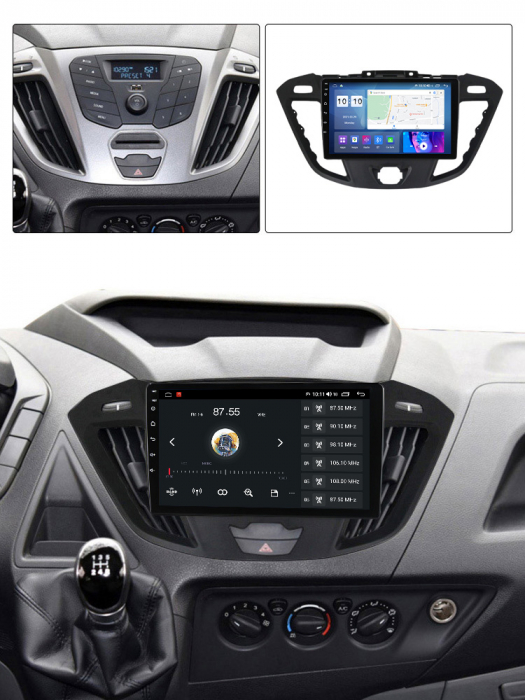 Navigatie dedicata Ford Transit 2013-2018, 8GB RAM 128GB ROM, Octacore, Platforma 7862, Android 14, Display QLED 9”, Suporta camera 360º, DSP, Carplay&Android Auto, SIM 4G, Ventilator Activ [8]