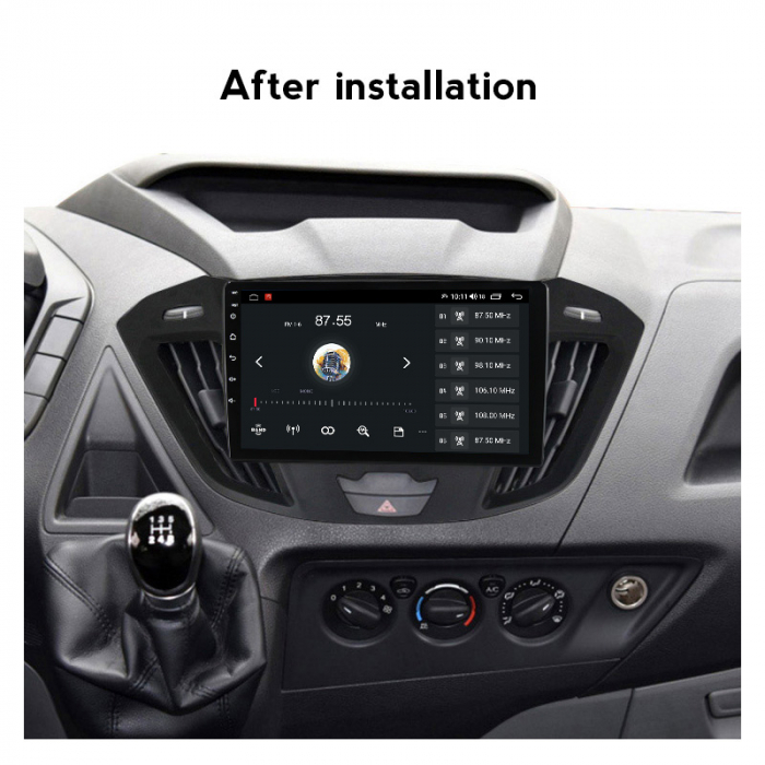 Navigatie dedicata Ford Transit 2013-2018, 8GB RAM 128GB ROM, Octacore, Platforma 7862, Android 14, Display QLED 9”, Suporta camera 360º, DSP, Carplay&Android Auto, SIM 4G, Ventilator Activ [7]