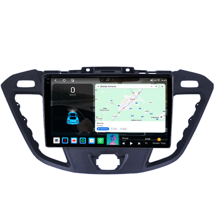Navigatie dedicata Ford Transit 2013-2018, 4GB RAM 64GB ROM, Octacore, Android 14, Display QLED 1K 9", Carplay&Android Auto, SIM 4G, Ventilator Activ [2]